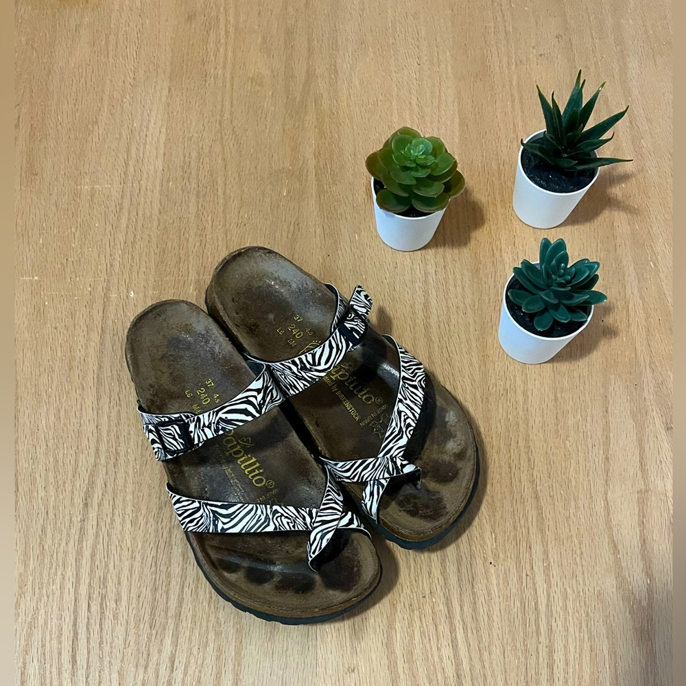 Papillio by Birkenstock Zebra Print Sandals
